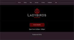 Desktop Screenshot of ladybirds-massage.com